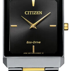 Citizen Eco Drive Men's Stiletto Two-Tone Stainless Steel Bracelet Watch AR3104-55E