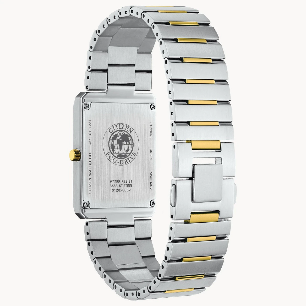 Citizen Eco Drive Men's Stiletto Two-Tone Stainless Steel Bracelet Watch AR3104-55E - Image 3