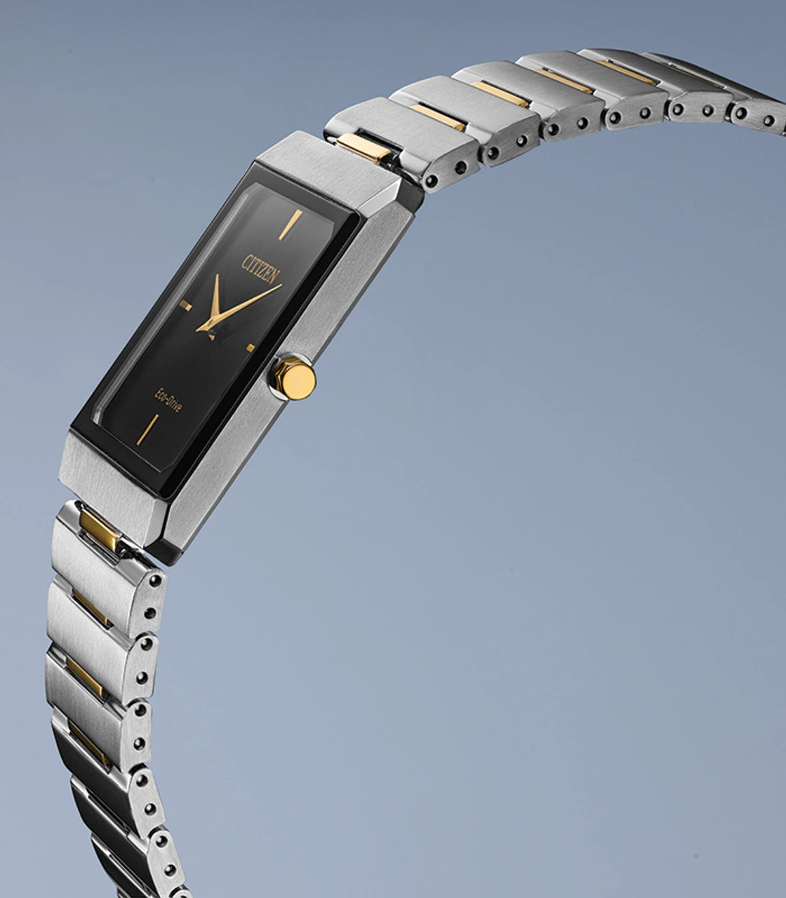 Citizen Eco Drive Men's Stiletto Two-Tone Stainless Steel Bracelet Watch AR3104-55E - Image 4