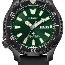 Citizen Eco Drive Men's Promaster Dive Automatic Green Dial Watch NY0155-07X